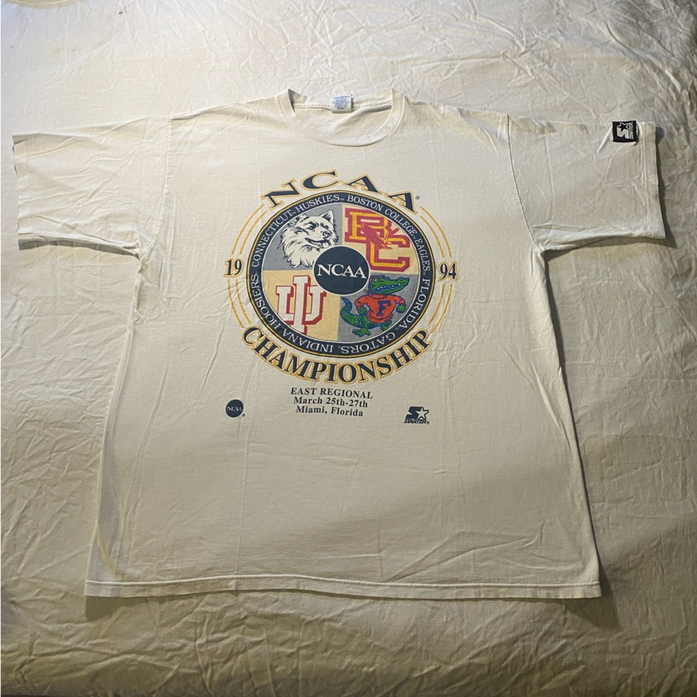Vintage 1994 Starter University of Florida NCAA white single stitch t shirt